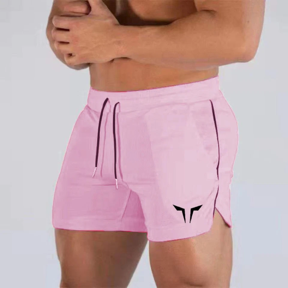 Men's Gym Training Shorts Workout Sports Casual Clothing Fitness Running Short - Image 2 of 4