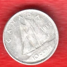 CANADA 10 CENTS 1968  SILVER