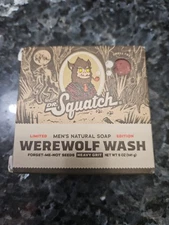 Dr. Squatch Ltd Ed. Bar Soap Werewolf Wash All Natural with Heavy Grit 5oz