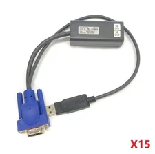 Lot of 15 MiniCom Tripp-Lite 1SU51079 USB Smart KVM IP Switch Cables VGA