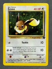 Eevee 55/82 Base Set Series Team Rocket Common Basic Pokemon Card 2000 NM