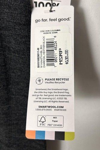 Smartwool Intraknit 200 Pants Mens Medium Merino Wool Blend Base Layer Thermal - Picture 4 of 11