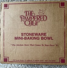 Pampered Chef Stoneware Mini-Baking Bowl NEW in Box