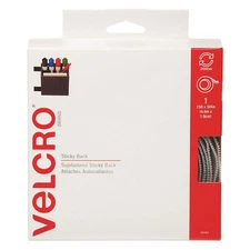 VELCRO BRAND 90082 Hook-and-Loop Fastener, White, Roll 5JLD7