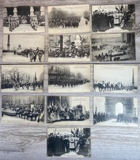 1920 WWI Unknown Soldier Arc de Triomphe Postcards Military Lot Paris France