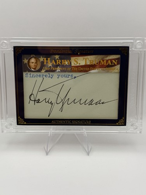 #ad A Word From POTUS Presidential Signature Harry S. Truman 2025 PS HT33 5 5 $5500.00