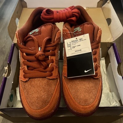 Nike SB Dunk Low Pro Premium 'Mystic Red' Men's Size 9 With Extra Laces (J1)