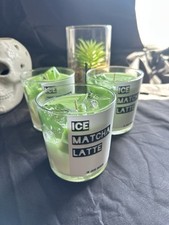 Candle Ice Matcha Latte, Natural Soy Wax, Handmade 