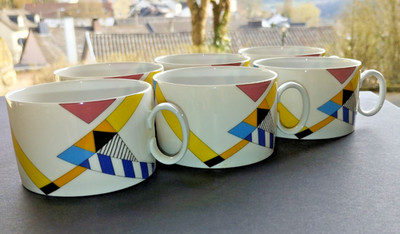 Thomas Medaillon Fashion Nr. 4 - 6 x Tasse niedrig / Teetasse / Kaffeetasse