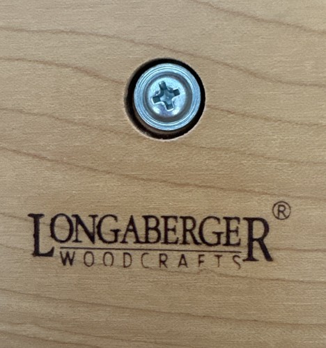 Longaberger Square Maple Wood Basket Lid Only 6.5” Long x 6.5” Wide Clean - Picture 5 of 9