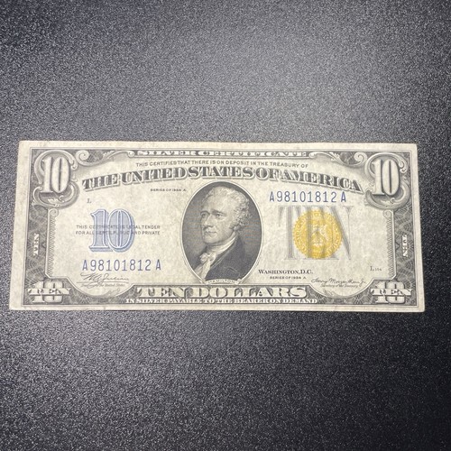 1934-A $10 North Africa WWII Emergency Issue Silver Certificate AA Series - Picture 1 of 6