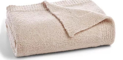 New Hotel Collection Luxe Knit Throw 50" x 70" Ivory - Picture 2 of 6