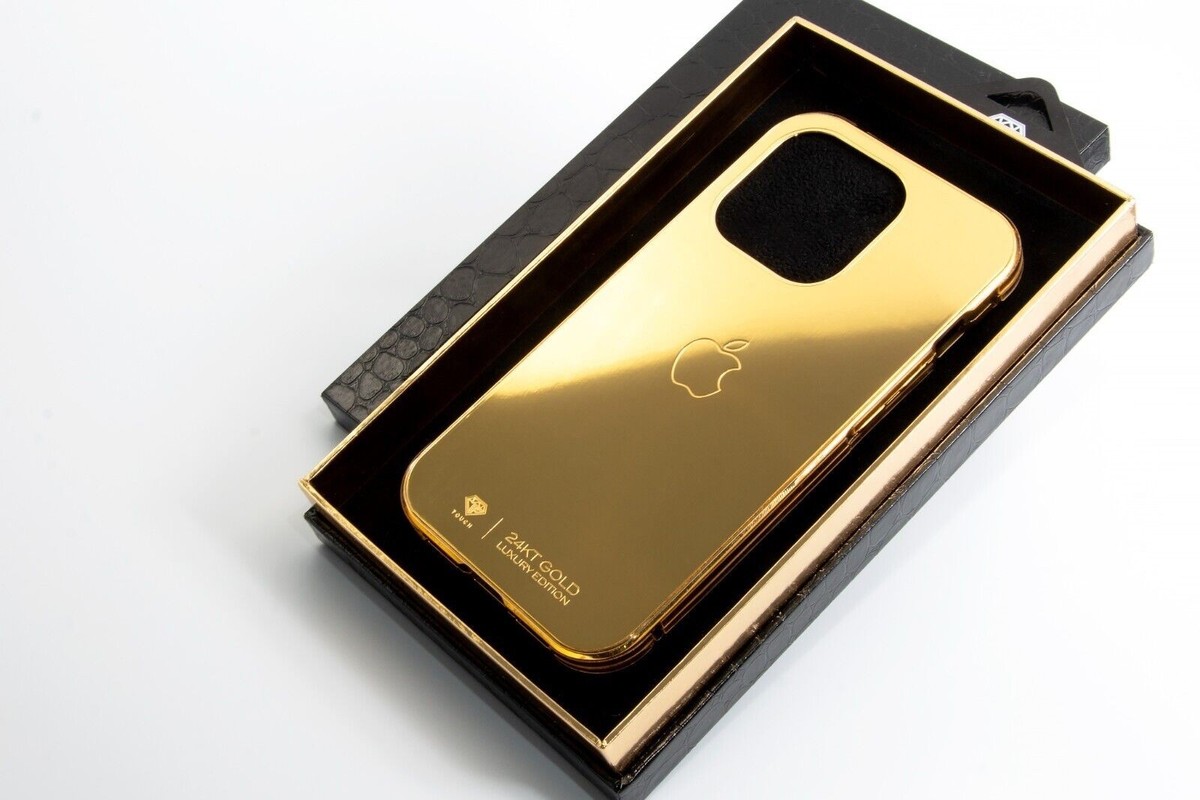 24K GOLD LUXURY EDITION iPhone WITH APPLE LOGO METAL CASE | eBay