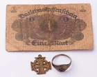 German empire WW1 Iron Cross Ring WWI Banknote Pendant Military award decoration