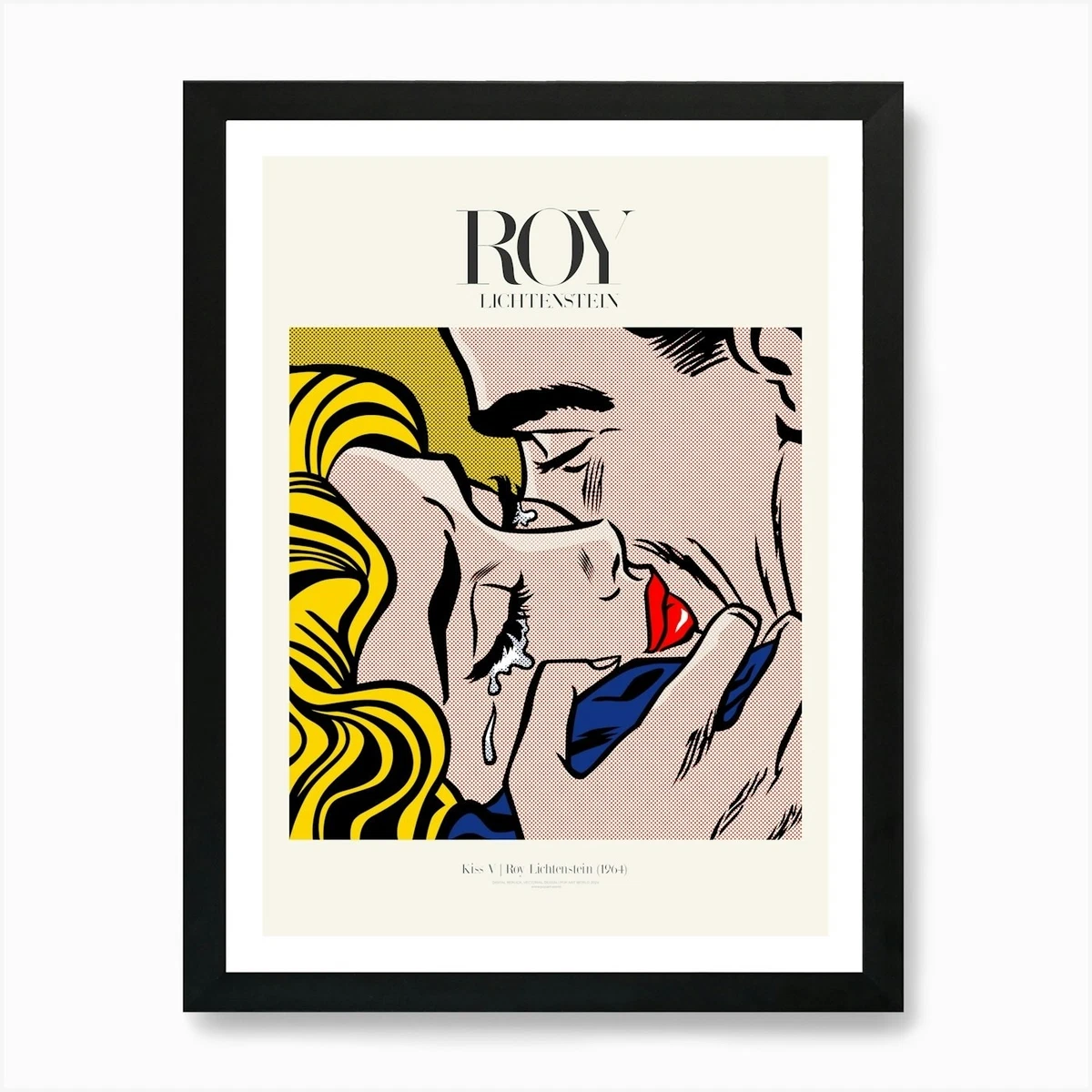 Roy Lichtenstein Poster Roy Lichtenstein Meisje Wall Art Roy Lichtenstein Prints Pop Art Canvas schilderij voor Home Wall Art Decor 50x70cmx1 Geen frame
