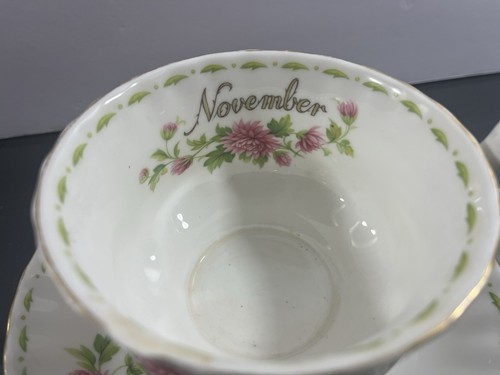 Royal Albert November Flower of the Month Chrysanthemum Oversized Cup & Saucer - Bild 7 von 14
