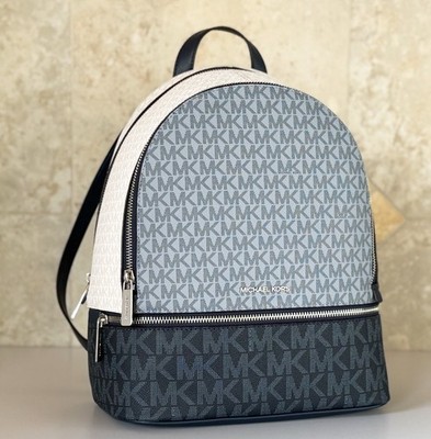 Michael Kors Rhea Medium Backpack MK Color-Block Admiral  display picture 3