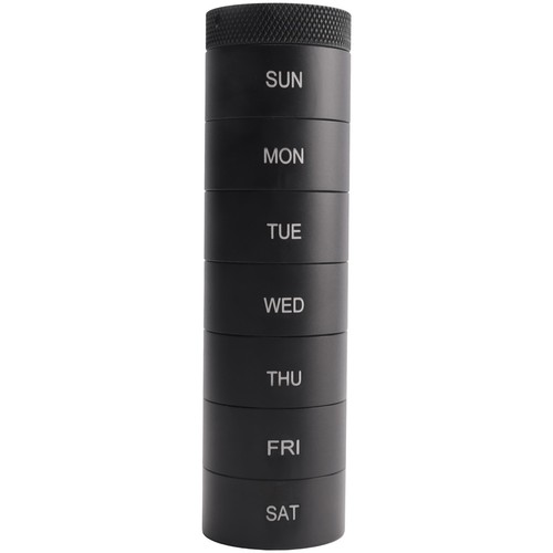 2X(Weekly Travel Stackable Pill Organizer, Metal Pill Case 7-Day2511 - Picture 6 of 10
