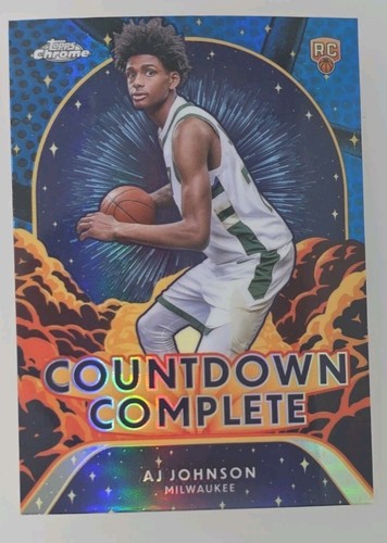 AJ Johnson #CC-22 2024 Topps Chrome Countdown Complete card