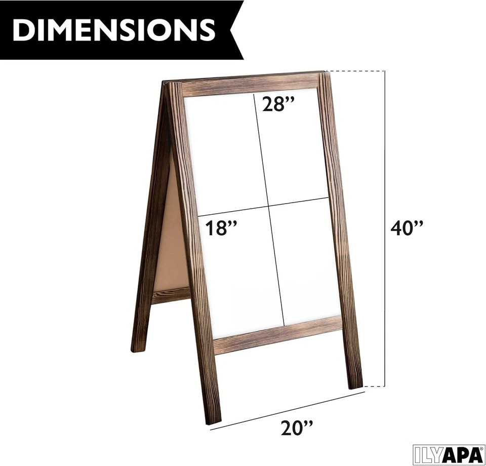 Letrero de pizarra magnética multiuso 40x20 - Ideal para restaurantes y promociones Foto 4 de 4