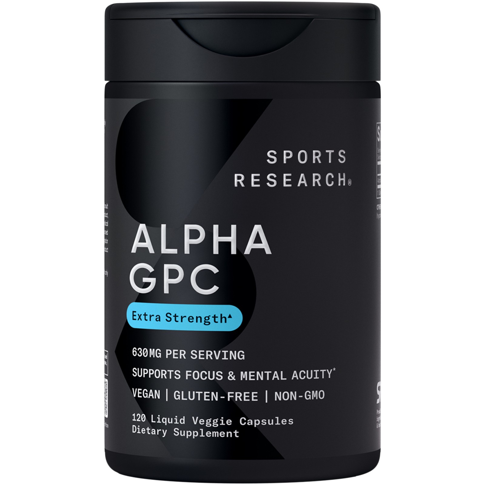 Alpha GPC 630mg Bioavailable Source of Choline Focus & Cognitive Support 120 ct