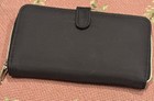 Jeun Bang Black nylon Jet Zip Around Long Wallet Silver Zipper NWOT! — photo 2