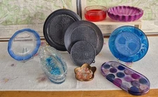 10 Piece Collection Of Assorted Epoxy Resin Items