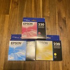 Epson Cyan, Yellow & Magenta Standard Capacity Cartridge Ink 220 Durabrite OEM