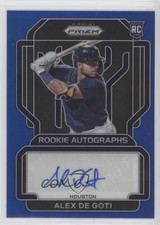 2022 Panini Prizm Rookie Auto Blue Prizm 72/149 Alex De Goti #RA-AG Auto 2l7