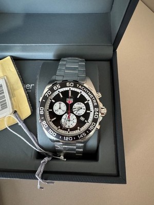 TAG Heuer Formula 1 Chronograph Black White Quartz Watch Steel CAZ101E.BA0842