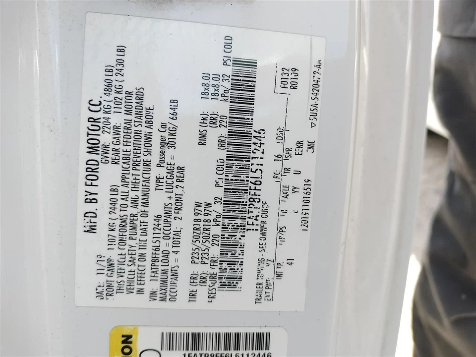 ALTERNATOR 2018-2023 FORD MUSTANG - Image 4 of 4