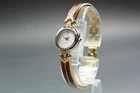 Vtg 1993 Exc+5 SEIKO Alba Pino V401-0860 Two Tone Qz Women Bracelet Watch JAPAN