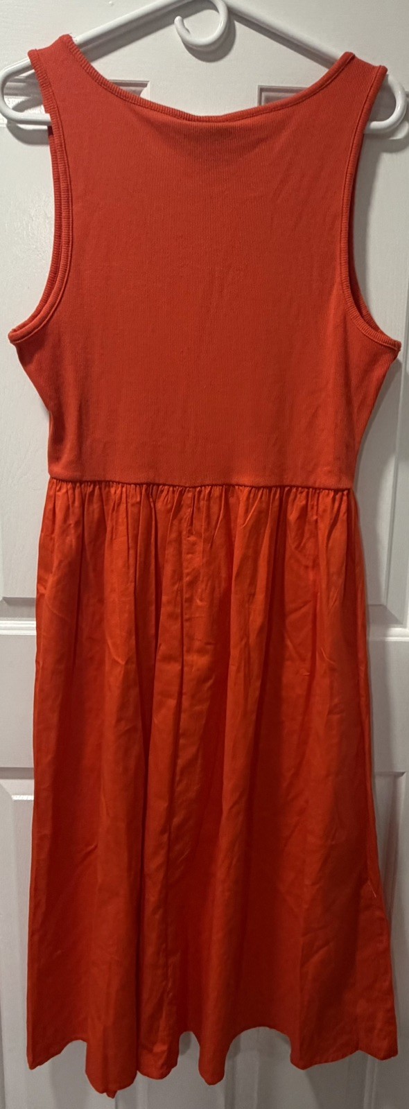 NWT Orange Midi Dress - Sleeveless Women’s Dress - Size XL