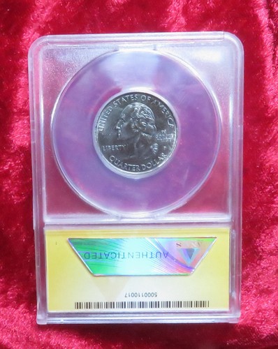 2009 ANACS MS-66 American Samoa quarter Sintered Blank, Improper alloy mix Error - Picture 2 of 2