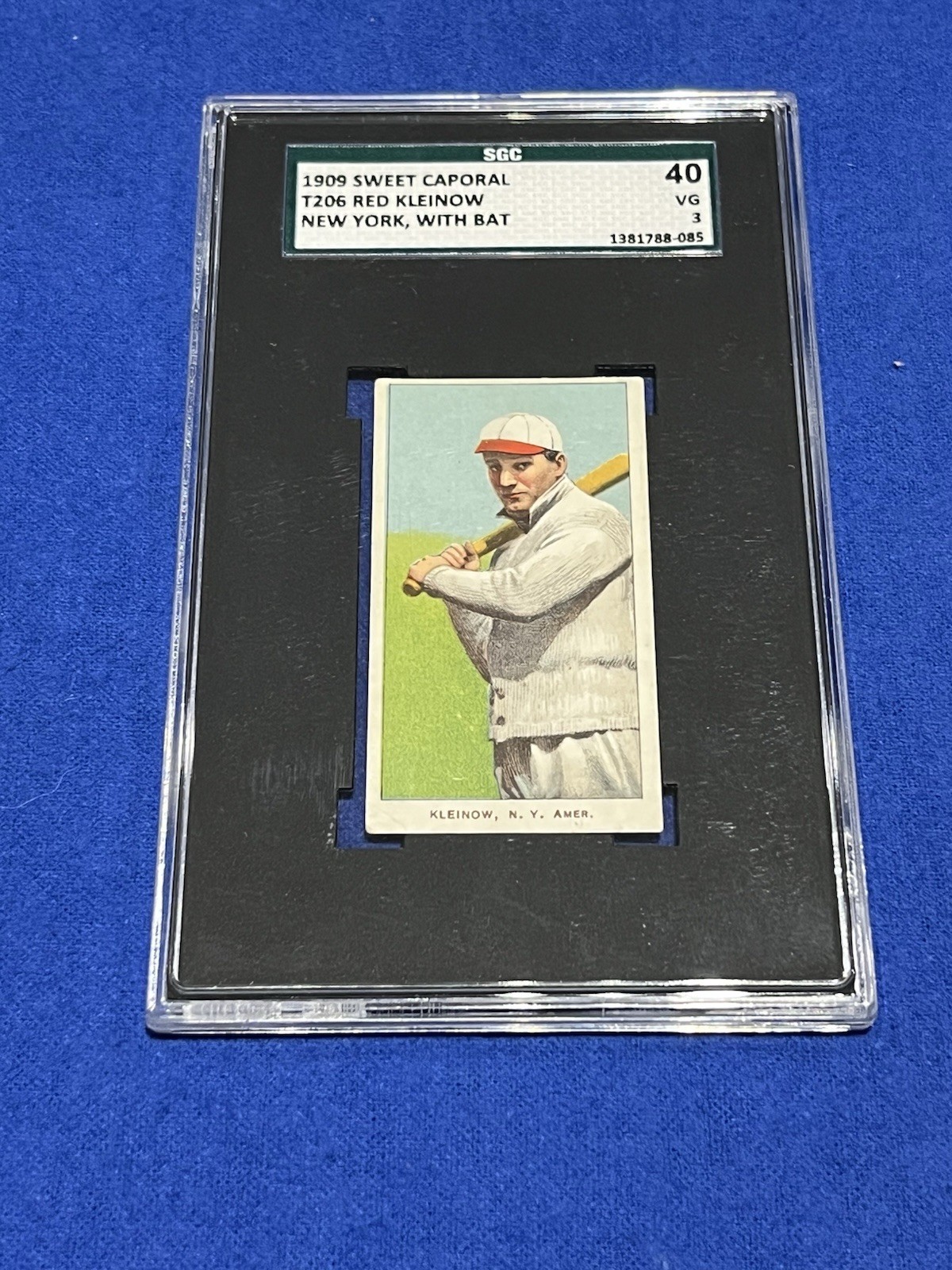 T206 Red Kleinow SGC 3 Tobacco Baseball Card New York Yankees