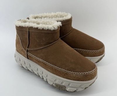 UGG Venture Daze Ultra Mini Chestnut/Ceramic 1158200 Womens Boots Size 12 Nwob