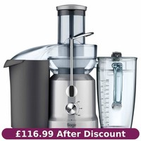 Sage The Nutri Juicer Cold BJE430SIL Cold Press Juice Extractor 1250W Silver*