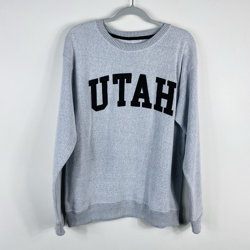 Sudadera Nueva York Popular Talla Mediana Utah Cuello Redondo Gris Mezcla de Algodón - Imagen 1 de 5