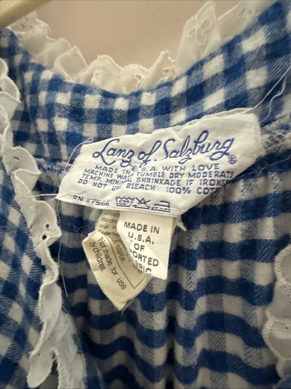 Lanz Of Salzburg Pair Of Layered Raggedy Ann Style Nightgowns image 10