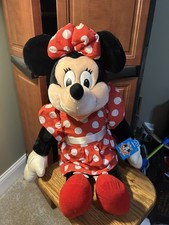 Applause Vintage Minnie Mouse 27  Plush Red /White Polka Dot Dress. Large Jumbo