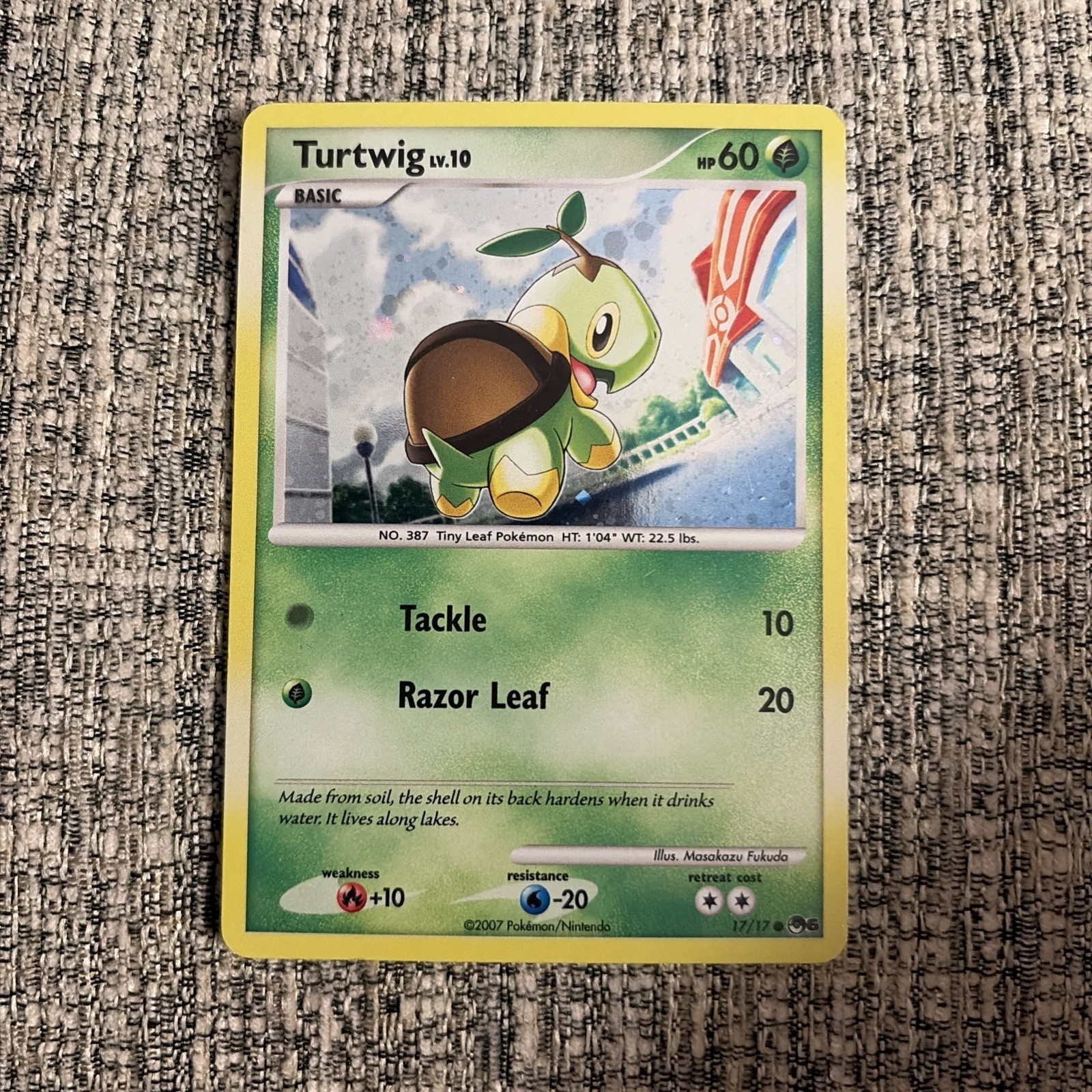 Pokémon TCG 2007 Turtwig Holo Rare 17/17 
