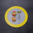 2 Pcs Silicone Baking Mat Round Heat Resistant Barbecue Mat Non-stick Baking