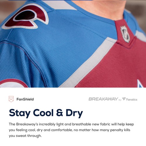 Herren Fanatics Samuel Girard Burgund Colorado Avalanche Breakaway Spielertrikot - Bild 5 von 7