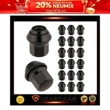 20x Radmuttern M12x1,5 Kegelbund SW19 Schwarz Für Ford Alufelgen Set