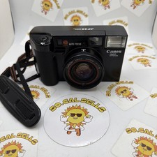 Canon AF35ML Fast F1.9 Point Shoot 35mm Film Camera Working No Flash Read