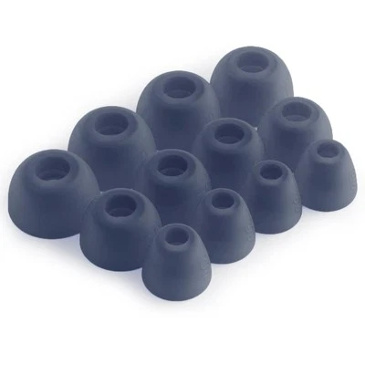 DISTRIBUTED BY MACADAMIA LTD 12 x Silikon Ohrhörer Gummi Tipps Für JBL Tune Beam, Ghost Kopfhörer in Blau