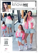 Know Me by mimi G ME2099 Sewing Pattern Child / Misses Jacket C: S-L  / A: S-XL