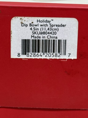 NUEVO Lenox Dip Bowl con esparcidor en patrón de acebo y bayas en caja original - Imagen 17 de 22