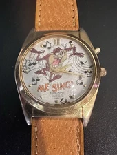 ARMITRON TAZMANIAN DEVIL Character WATCH - Plays Looney Tunes Theme On Demand