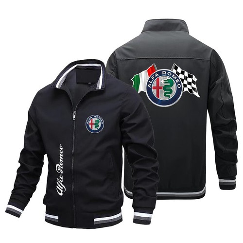 Giacca sportiva leggera primaverile con logo Alfa Romeo - Foto 41 di 47